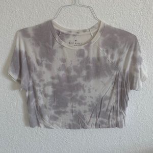 american eagle tie-dye handcropped top